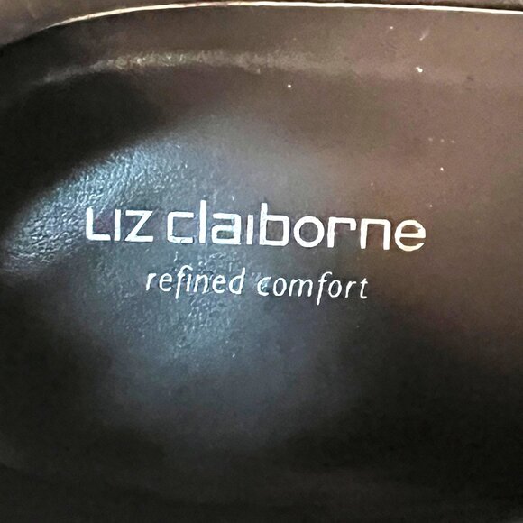 Liz Claiborne Refined Comfort Faux Suede Womens Ankle Booties Side Zippers 10M - Picture 2 of 16